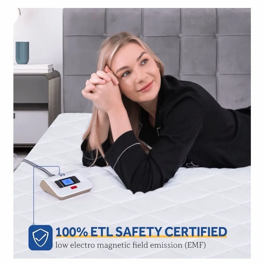 Sealy Heated Mattress🛏️Pad King👑Sz 78x80 Inch w/Dual Control 10 Heated Settings